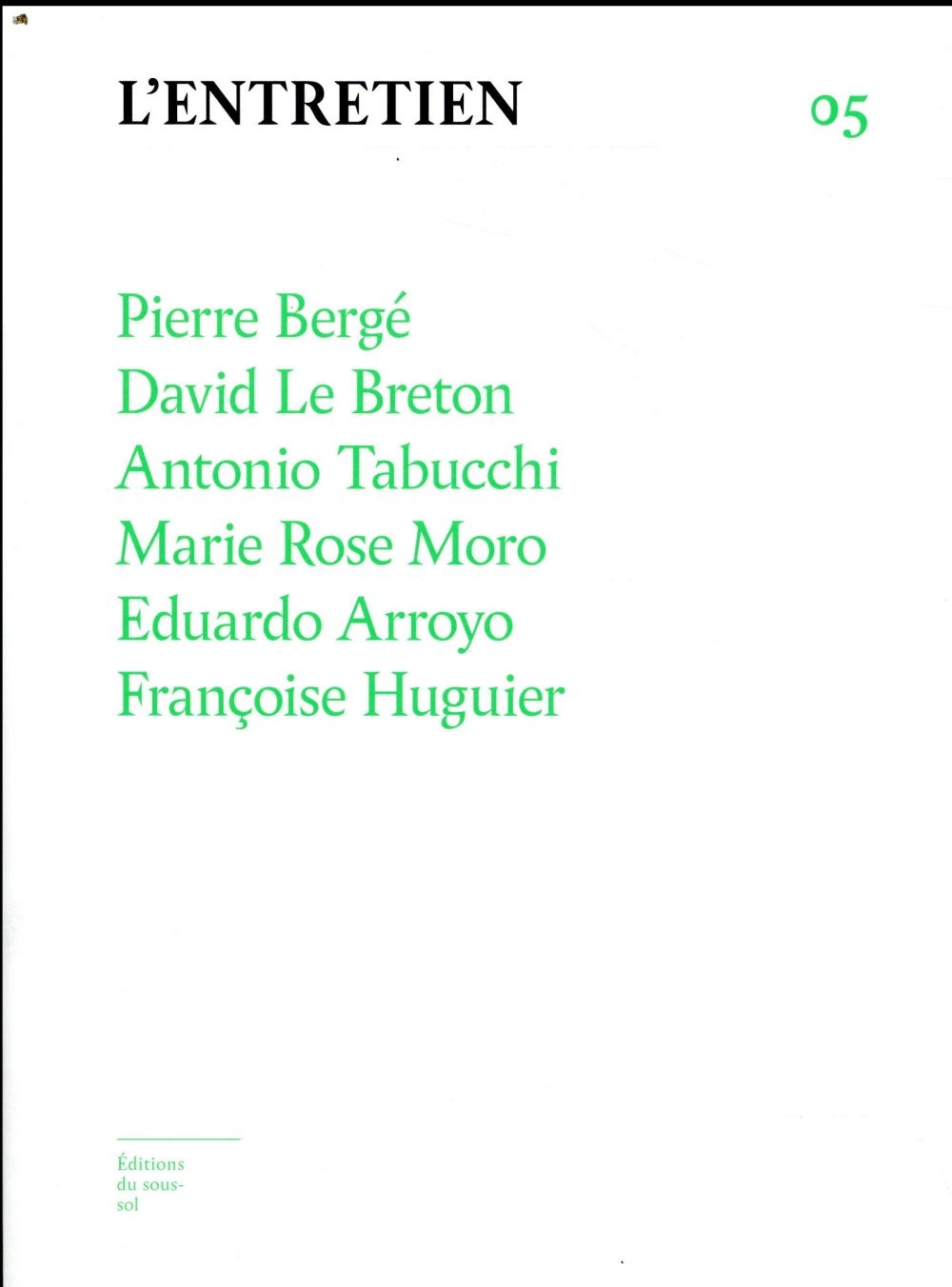 L'Entretien volume 05