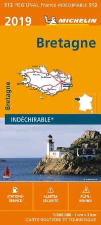 Carte Bretagne Michelin 2019