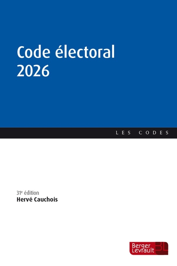 Code électoral 2026 (31e éd.)