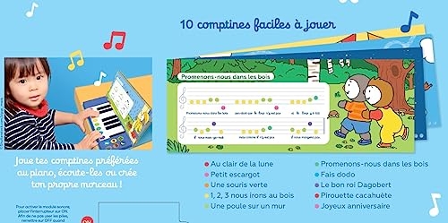 Mes comptines T'choupi au piano - Livre-piano dès 2 ans