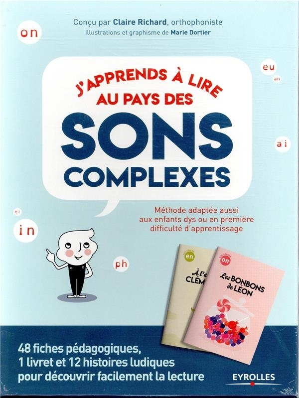 Coffret J'apprends à lire au pays des sons complexes: 48 fiches pédagogiques, 1 livret et 12 histoires ludiques pour découvrir facilement la lecture ... dys ou en première difficulté d'apprentissage