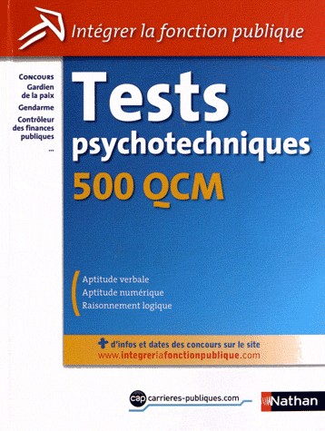 Tests psychotechniques 500 QCM