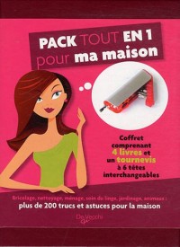 Pack tout en 1 pour ma maison : Coffret avec 4 livres et un tournevis