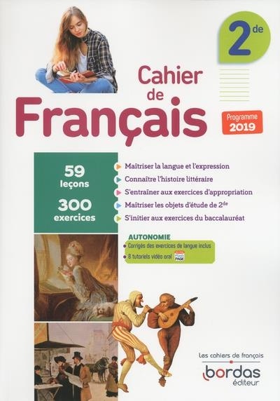 Cahier de Français 2de
