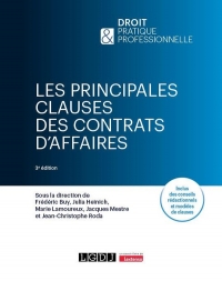 Les principales clauses des contrats d'affaires