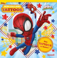 Marvel Spidey avec ses amis extraordinaires - Mon colo avec tattoos - Livre de coloriage avec tattoos - Dès 4 ans