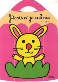 J'écris et je colorie : le lapin - Coloriage dés 3 ans