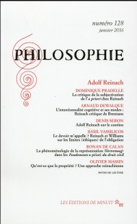 Philosophie, N° 128, janvier 2016 : Adolf Reinach