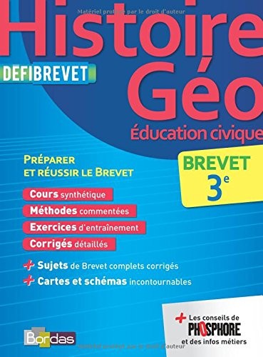 Défibrevet Cours/méthodes/Exos Histoire/Géo. 3e