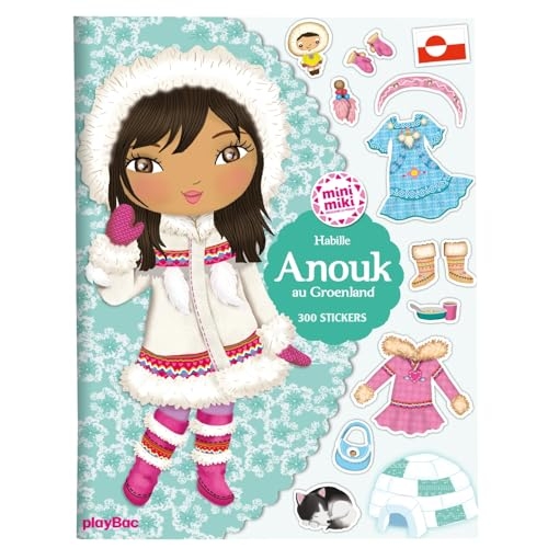 Minimiki - Stickers - Habille Anouk au Groenland nouvelle édition: 300 Stickers