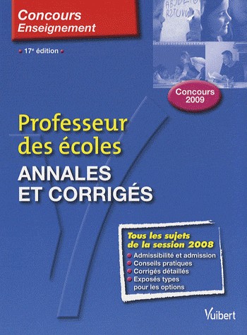 Annales et corrigés : Professeur des écoles