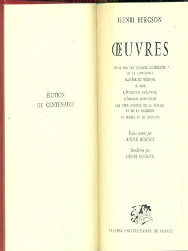 Oeuvres