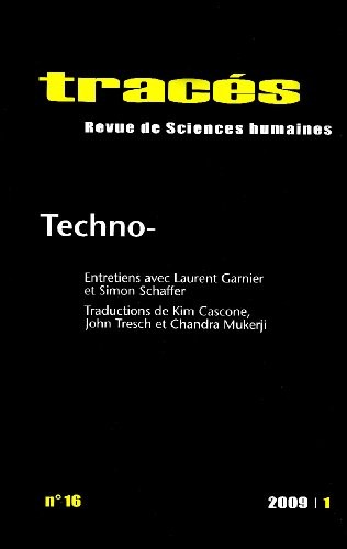 Tracés, N° 16: Techno-