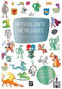 Autocollants métalliques - Chevaliers et dragons