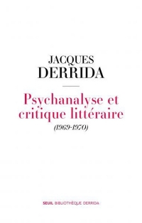 Psychanalyse et critique littéraire: (1969-1970)