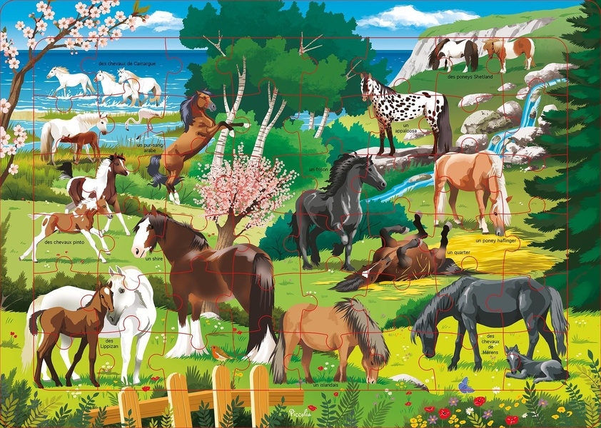 Les chevaux / puzzle
