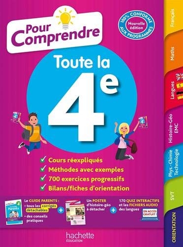 Pour comprendre toutes les matières 4e