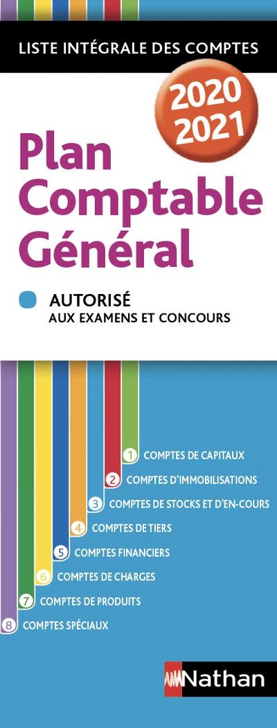 Plan comptable général 2020/2021 - Liste intégrale des comptes