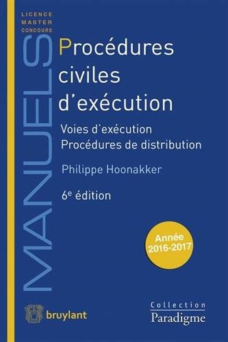 Procédures Civiles d'Exécution: Voies d'exécution - Procédures de distribution