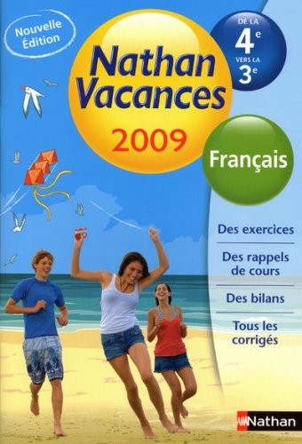 Français de la 4e vers la 3e Nathan vacances