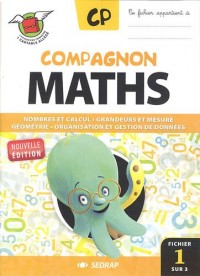 Compagnon maths CP - fichiers de l'élève n° 1,2 et 3 - nouvelle version 2012