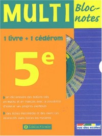 Multi Bloc-notes 5ème (1 CD-Rom inclus)