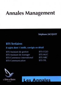 Annales Management BTS Tertiaires
