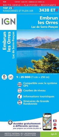 3438ETR EMBRUN - LES ORRES LAC DE SERRE PONCON - RESISTANTE