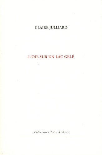 L'oie sur un lac gelé