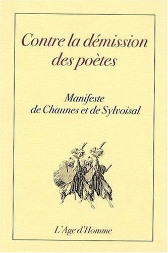 Contre la démission des poètes : Manifeste