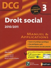 DROIT SOCIAL EPREUVE 3 DCG