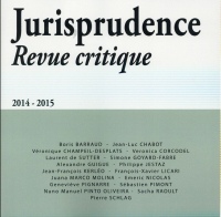 Jurisprudence - Revue critique 2014-2015