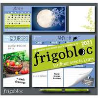 Frigobloc Jardiner avec la lune 2021 - Calendrier d'organisation familiale (de janv. à déc. 2021)