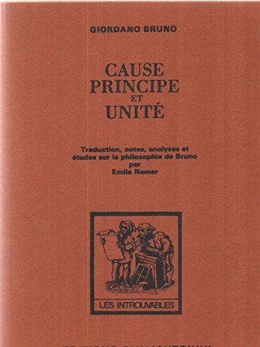 Cause, principe et unité
