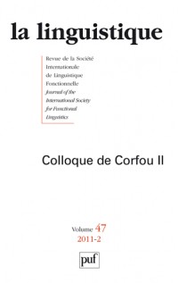 Linguistique 2011 - vol. 47 - N° 2