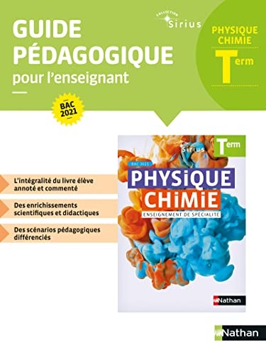 Physique Chimie Sirius Term- Guide pédagogique