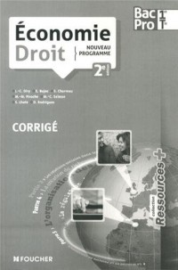 Ressources + Economie - Droit 1re Tle Bac Pro Corrigé