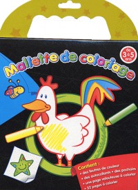 Mallette de coloriage (poule) : De 3 à 5 ans