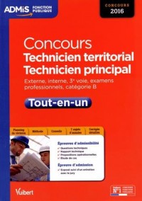 Concours Technicien territorial et technicien principal - Catégorie B - Tout-en-un - Concours 2016