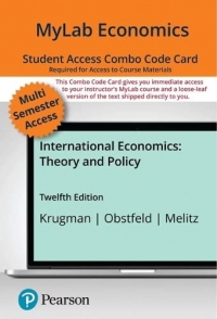 Mylab Economics With Pearson Etext - Combo Access Card - for International Economics: Theory and Policy