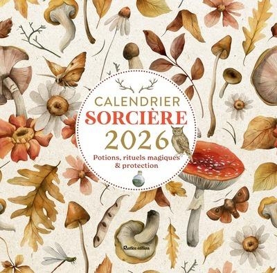 Calendrier mural sorcière 2026