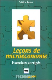 Leçons de microéconomie : Exercices corrigés