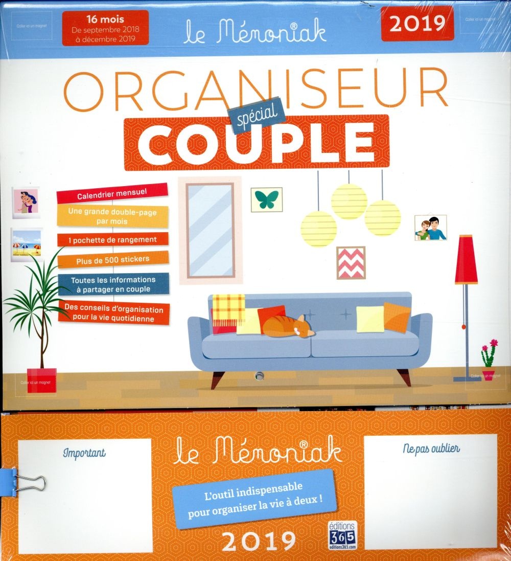 Organiseur Mémoniak spécial Couple 2018-2019