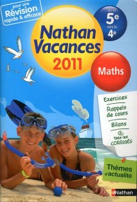 Nathan vacances - Maths de la 5e vers la 4e
