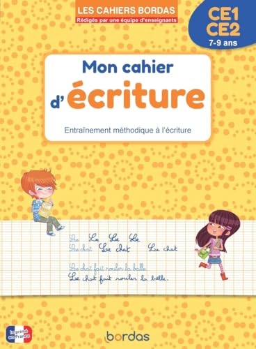 Mon cahier d'écriture CE1 CE2 - Les cahiers Bordas