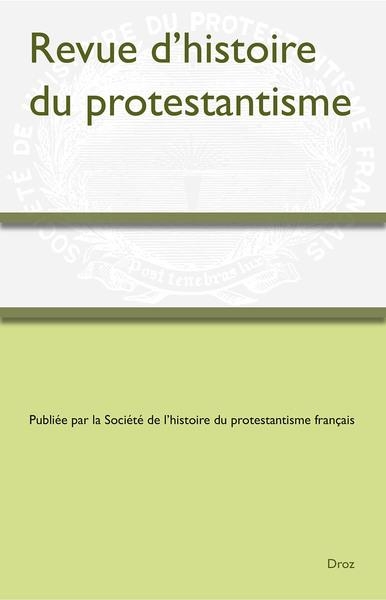 Revue d'histoire du protestantisme 2023-4