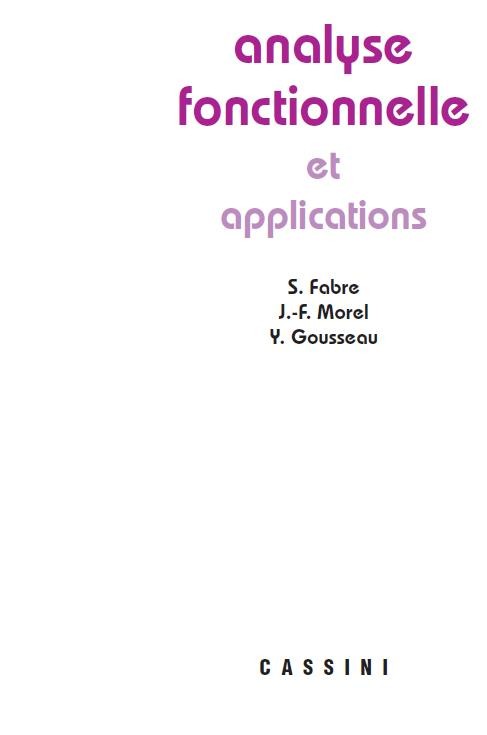 Analyse fonctionnelle appliquée