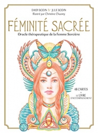 Coffret Féminité sacrée : Oracle thérapeutique de la Femme Sorcière. Avec 48 cartes et 1 livret d'accompagnement