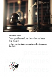 Compréhension des domaines du droit: Le livre contient des concepts sur les domaines du droit