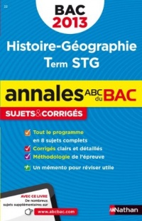 ANNALES BAC 2013 HISTOIRE/GEO